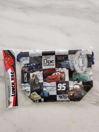 Disney Drawstring Bag/ Tas Bekal Serut Disney ORI JAPAN Cars Red