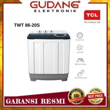 TWIN TUB TCL 8 KG TWT 86 20S MESIN CUCI 2 TABUNG TCL 8 KG TWT-86 20S -