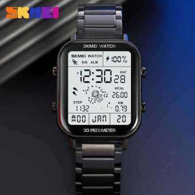 Jam Tangan Digital Sport Watch Alarm Waterproof Pedometer 1888 Aneh Pria Anti Untuk Olahraga Casual 