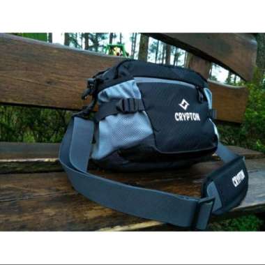 Tas Selempang Pria Sling Bag Camera CRYPTON - Hitam Hitam
