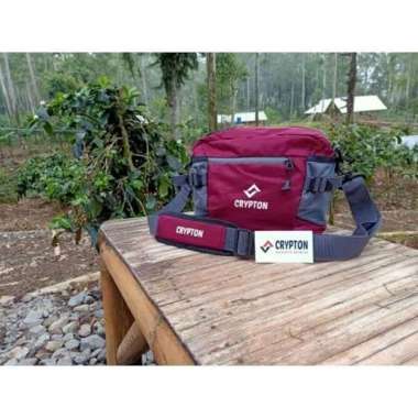 Tas Selempang Pria Sling Bag Camera CRYPTON - Hitam Merah