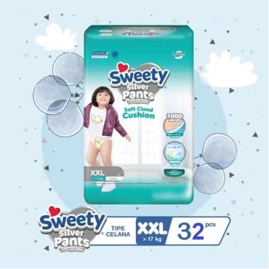 Sweety Silver Pants XXL32 Popok Bayi Celana