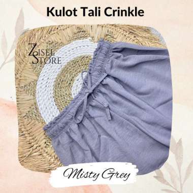 KULOT CRINKLE AIRFLOW CELANA HIGHWAIST JUMBO - CRINKLE LIME CRINKLE MISTY