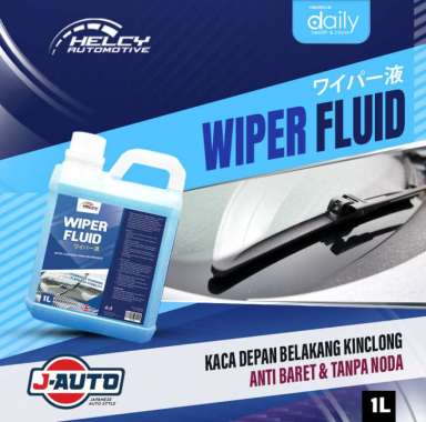 Helcy Auto Cairan Pembersih Kaca Mobil Anti Jamur dan Debu Sabun Wiper Anti Buram Kaca Mobil 1 Liter