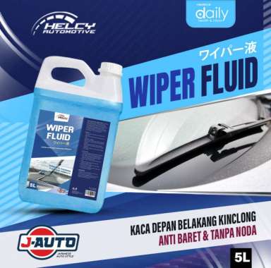 Helcy Auto Cairan Pembersih Kaca Mobil Anti Jamur dan Debu Sabun Wiper Anti Buram Kaca Mobil 5 Liter