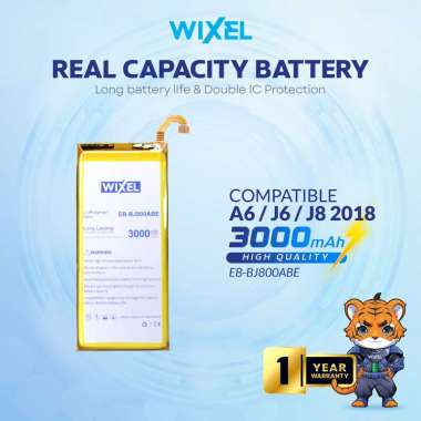 WIXEL Baterai Galaxy A6 2018 A600 / J6 2018 J600 / J8 2018 J800 EB-BJ800ABE Double Power Real Capaci