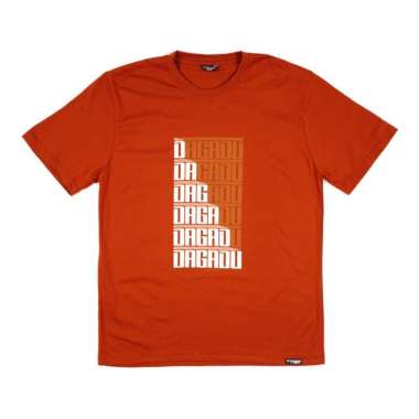 Kaos Dagadu Lengan Panjang Pendek Dagagap - Autumn Orange - Pendek, M Pendek M