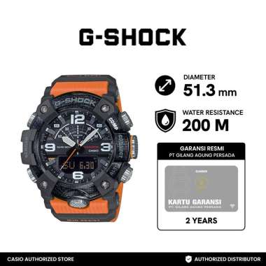 Jam Tangan Pria Casio G-SHOCK GG-B100-1A9DR Black Orange