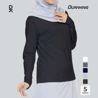 Duraking Hijab Sports Khalwa Series - Inner Sports Manset Base Layer XXL Black