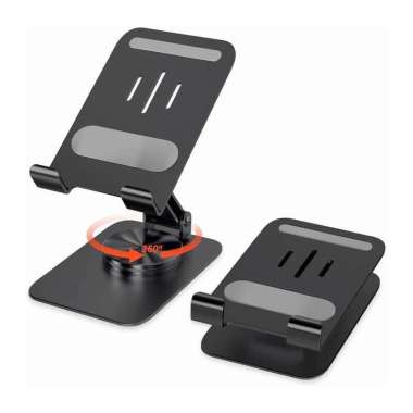 Holder Dudukan HP K18 Rotating 360° Foldable Mobile Phone Tab Bracket Stand Ponsel Tablet Lipat Port