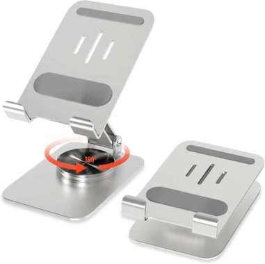 Holder Dudukan HP K18 Rotating 360° Foldable Mobile Phone Tab Bracket Stand Ponsel Tablet Lipat Port