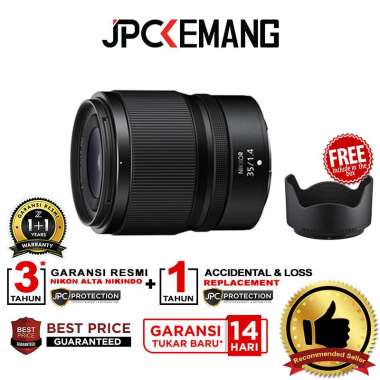 JPC KEMANG Nikon Z 35mm f1.4 Fullframe Lens Nikkor 35 mm f/1.4 Lensa GARANSI RESMI Standard Package