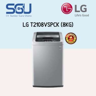Lg Mesin Cuci 1 Tabung 8Kg 2108Vspck Smart Inverter T2108Vspck / T2108 Multicolor