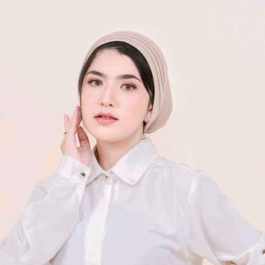 PUSSAT Belva Turban Jersey Korea Premium Kupluk Wanita Muslim Turban Instan Kekinian Turban Olahraga