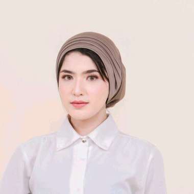 PUSSAT Belva Turban Jersey Korea Premium Kupluk Wanita Muslim Turban Instan Kekinian Turban Olahraga
