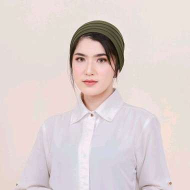 PUSSAT Belva Turban Jersey Korea Premium Kupluk Wanita Muslim Turban Instan Kekinian Turban Olahraga