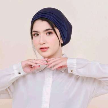 PUSSAT Belva Turban Jersey Korea Premium Kupluk Wanita Muslim Turban Instan Kekinian Turban Olahraga
