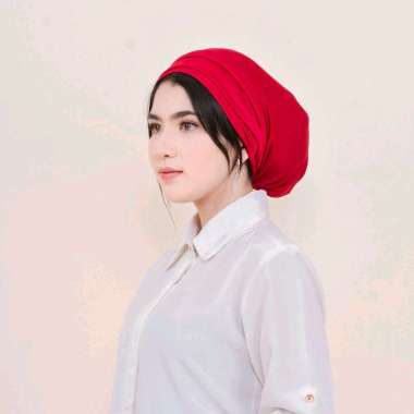 PUSSAT Belva Turban Jersey Korea Premium Kupluk Wanita Muslim Turban Instan Kekinian Turban Olahraga