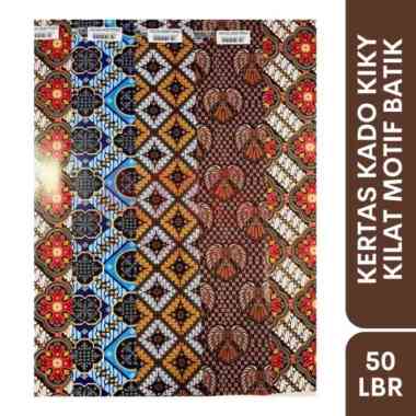 KERTAS KADO KILAT ISI 50 LEMBAR MERK KIKY DAN SIDU BATIK SIDU