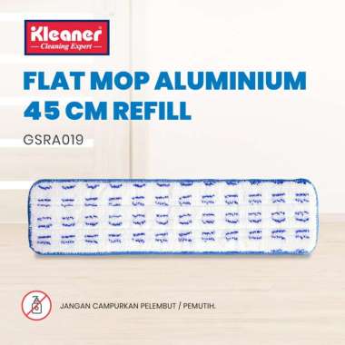 Kleaner Refill Kain 45 Cm Aluminium Flat Mop Pembersih Lantai GSRA019