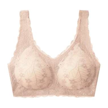 YouHave ( You’ve ) BH Seamless Sport Bra Seamless Rompi Renda Motif Bunga Brukat Lace Bralette Wanit