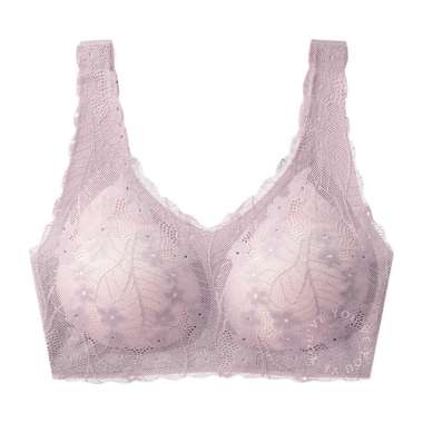 YouHave ( You’ve ) BH Seamless Sport Bra Seamless Rompi Renda Motif Bunga Brukat Lace Bralette Wanit