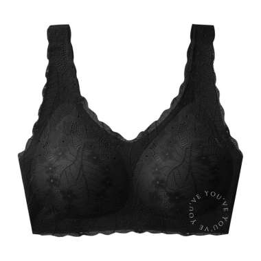 YouHave ( You’ve ) BH Seamless Sport Bra Seamless Rompi Renda Motif Bunga Brukat Lace Bralette Wanit