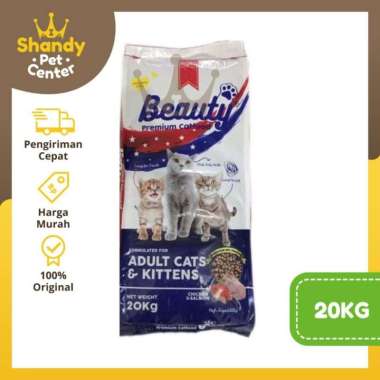 MAKANAN KUCING MEREK BEAUTY 20KG