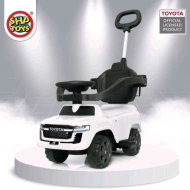 Mainan Anak Mobil Tunggang Dorong Manual SHP 896 Land Cruiser SHP896 Handle Belakang SHP Toys Putih