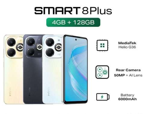 INFINIX SMART 8 PLUS RAM 4/128 GB Green