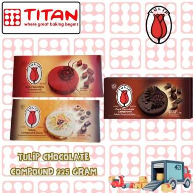 TULIP CHOCOLATE COMPOUND 225 GRAM DARK