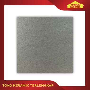 Keramik Lantai Asia 40x40 Oscar Black Keramik Hitam Polos Kasar