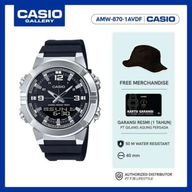 Casio General AMW-870-1AVDF Original Jam Tangan Pria Analog Digital
