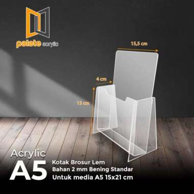 Akrilik / Rak / Tempat Brosur Acrylic A5 PREMIUM