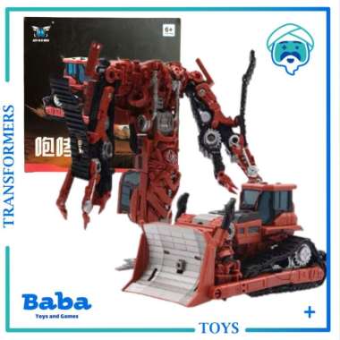 Mainan Robot Transformers Deformation Toy Aoyi Mech Roaring Rampage Merah