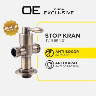 ONDA EXCLUSIVE Stop Kran Toilet / Jet Shower Bronze SV 11 BR 1/2" Stop Kran