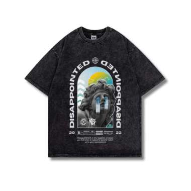 Pierdev Washed T shirt oversize lengan pendek Kaos hip hop dark retro katun murni Pria wanita top Hi
