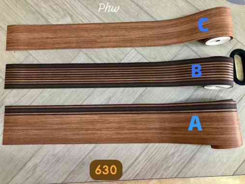 WALLPAPER BORDER LIST POLOS KAYU GARIS MINIMALIS COKLAT C (Polos) 8,1cm x 10mtr