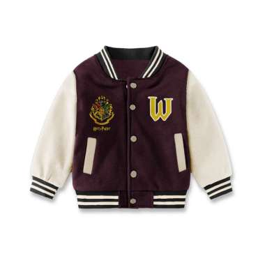 WEEGO - Jaket Varsity Anak Motif Karakter Harry Potter - Unisek Untuk Anak Laki Laki - Perempuan Usi