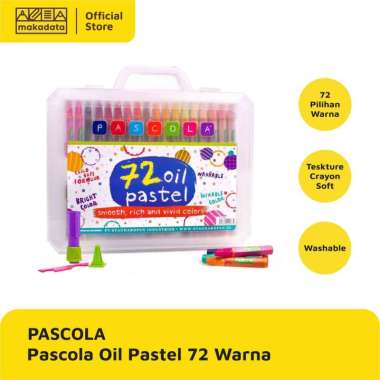 CRAYON / OIL PASTEL PASCOLA ISI 72 WARNA MURAH