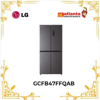 Kulkas 4 Pintu Side by Side LG 393 L Inverter GCFB47FFQAB