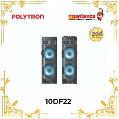 POLYTRON Bluetooth Speaker Aktif PAS 10DF22 Karaoke 10 Inch