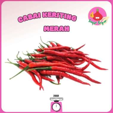 Sayur Segar - Cabai Keriting Merah/Red Chili 200 gr
