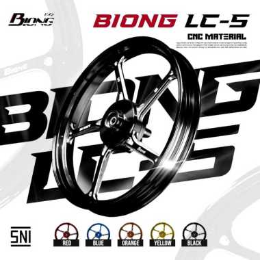 VELG BIONG LC5 LC 5 MODEL PALANG 5 BEAT GENIO VARIO 110 125 150 SCOOPY FULL CNC TWO TONE PNP SNI Bea