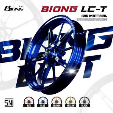 VELG BIONG LCT LC T MODEL PALANG 10 X SPEED BEAT GENIO VARIO 110 125 150 SCOOPY FULL CNC TWO TONE PN
