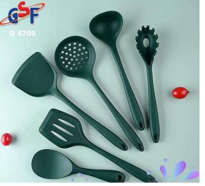 Set Alat Masak Silikon Tahan Panas Spatula Peralatan Masak Anti Lengket Alat Dapur GSF G 4705