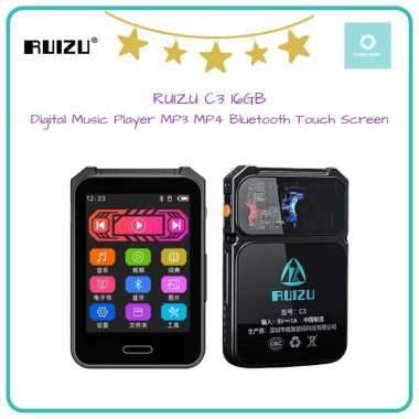 RUIZU C3 16GB - Digital Music Player MP3 MP4 Bluetooth Touch Screen