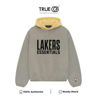 Fear Of God Essentials NBA Lakers Hoodie Warm Heather XS