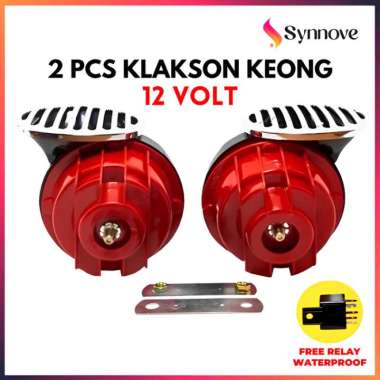 Klakson Keong Mobil SET 2 Pcs Free Relay Waterproof Klakson Motor Klakson Mobil