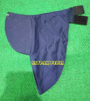 Masker Polos Biru Sampai Leher - Masker Motor